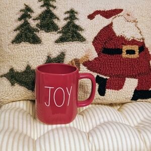Rae Dunn Joy Red Ceramic Mug - NEW